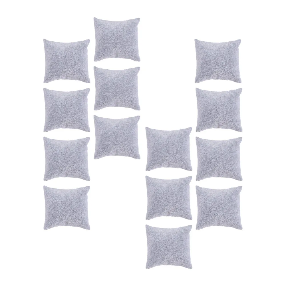 

Набор из 14 элегантных подушек для демонстрации украшений: подушки из высокоплотной ткани для браслетов, подставки для часов, для коллекции ювелирных изделий