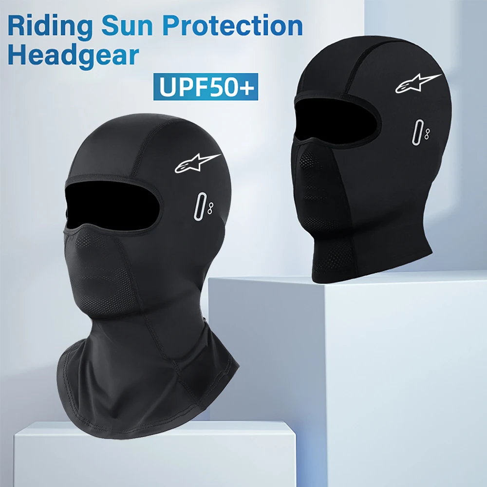 Balaclava Motorcycle Face Mask Alpine Motocross Stars Ski Neck Full Face Mask Windproof Dustproof Face Shield Men's Biker Mask