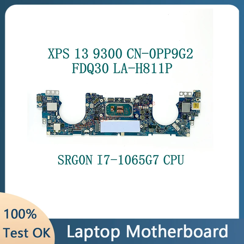 

Mainboard PP9G2 0PP9G2 CN-0PP9G2 W/SRG0N I7-1065G7 CPU For DELL XPS 13 9300 Laptop Motherboard FDQ30 LA-H811P 100%Full Tested OK