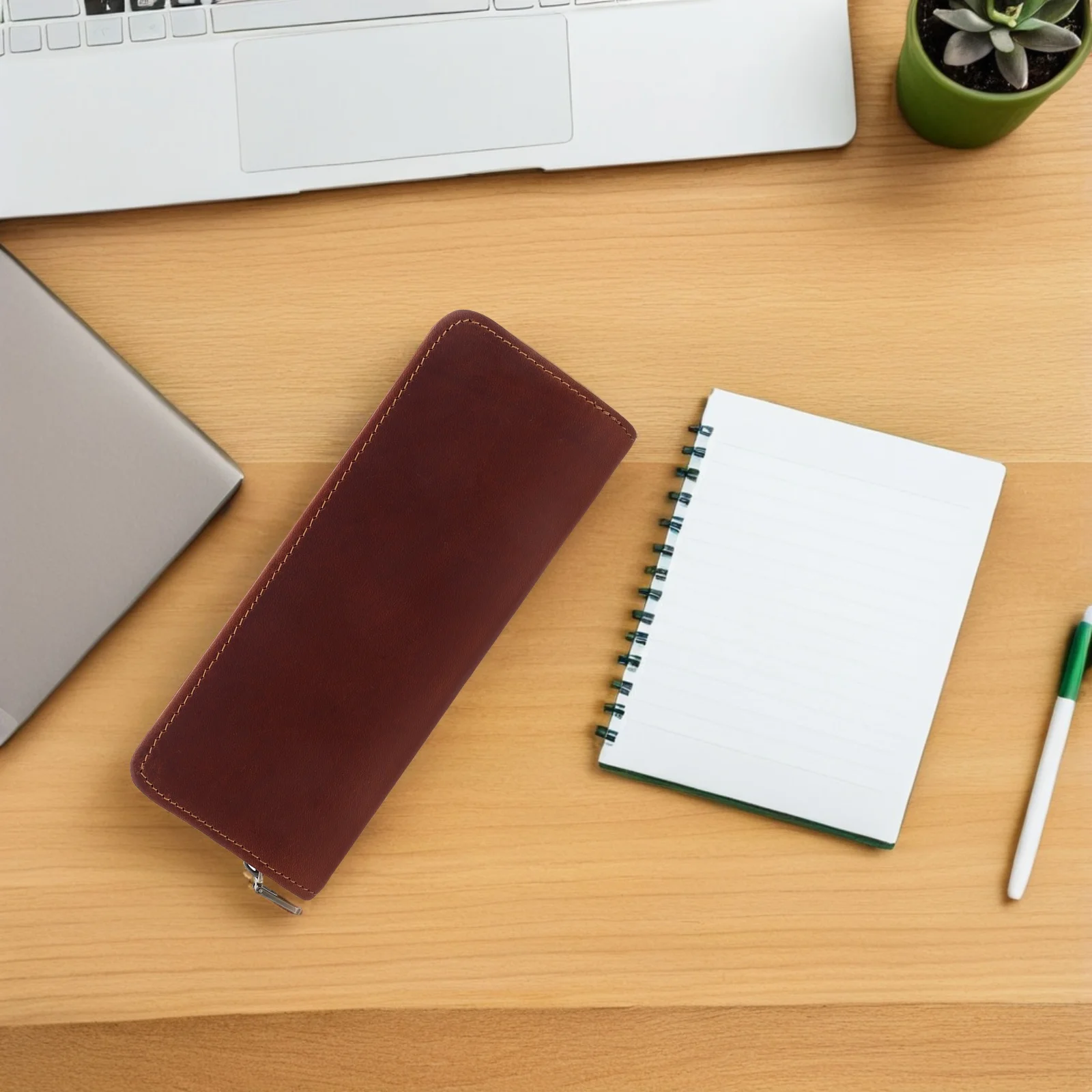 

Vintage Pencil Case Retro Zipper Stationery Organizer Pen Box For Office School Travel Pencil Pouch Bag