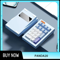 MR Panda20 Num Keypad CNC Aluminum Wireless BT 2.4G Support DIY Switch RGB QMK VIA Customized Hot Swappable Mini Number Keyboard