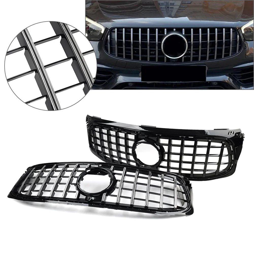 

Car Front Bumper Hood Grille Grill GTR Style For Mercedes Benz GLB Class X247 GLB250 2020 2021 2022 Deluxe Version Only