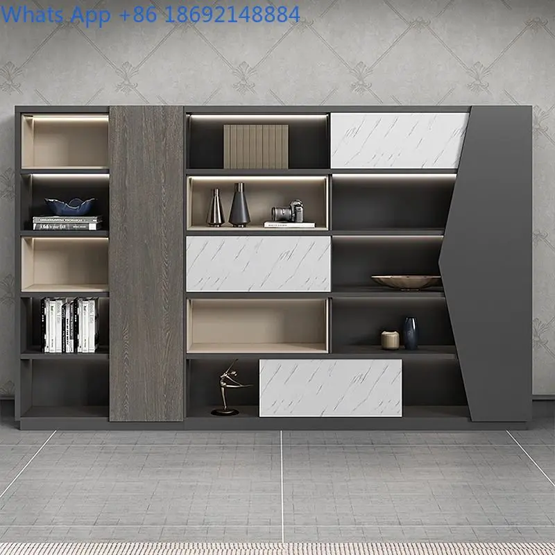 Wooden Office Storage Cabinet with Lock Modern Minimalist High Cabinet for Files Documents and Supplies Ideal for Home or Work