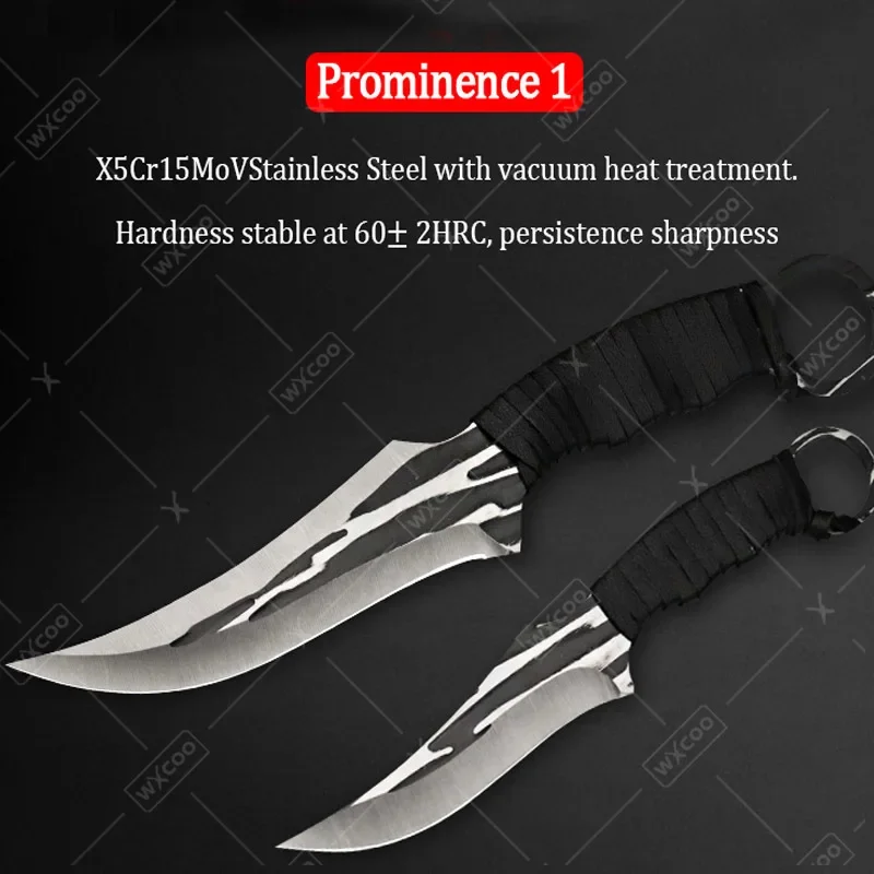 WXCOO Multifunktionales Metzgermesser Kochmesser Hochkohlenstoff-Küchenmesser BBQ Fleischmesser Obstschälmesser Kochwerkzeuge – Detail 5