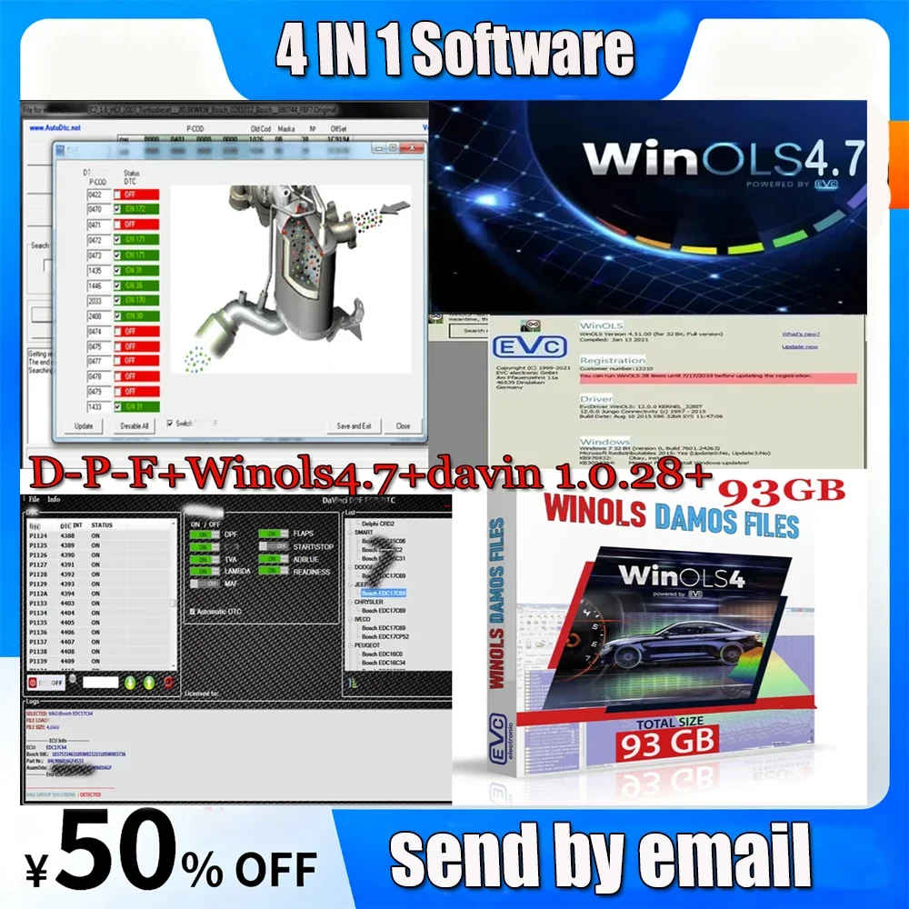 

Vinci 1.0.28 Winols 4.7 D-P-F E-G-R Latest Version Software for Repair Diagnosis And Activation - Infinite Use Easy to Use