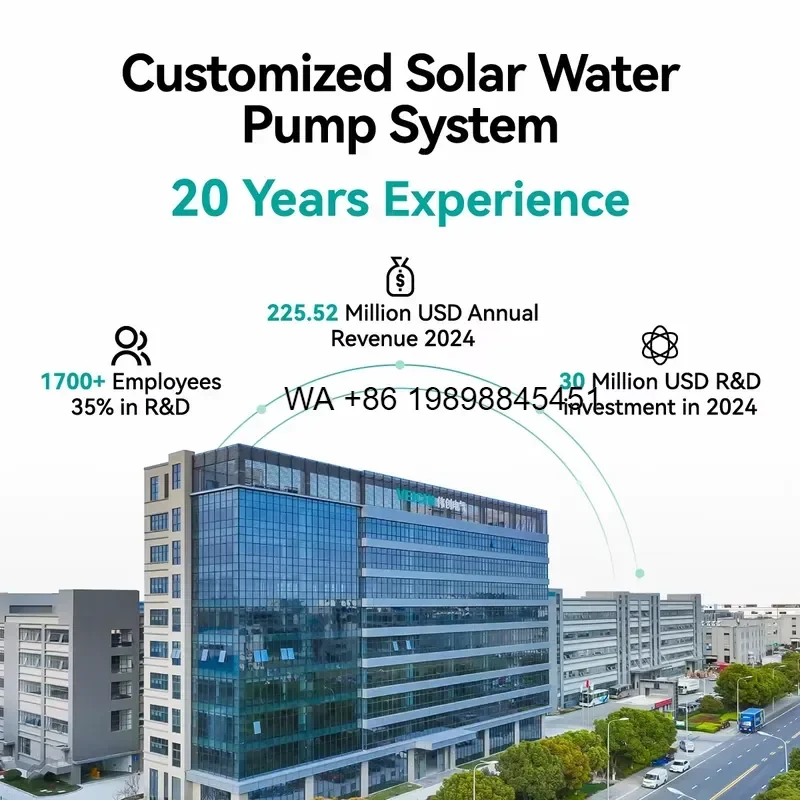 Wmwmnu for AC DC Hybrid Submersible Borehole Deep Well Pump System High Head Flow MPPT Solar Water Pump for