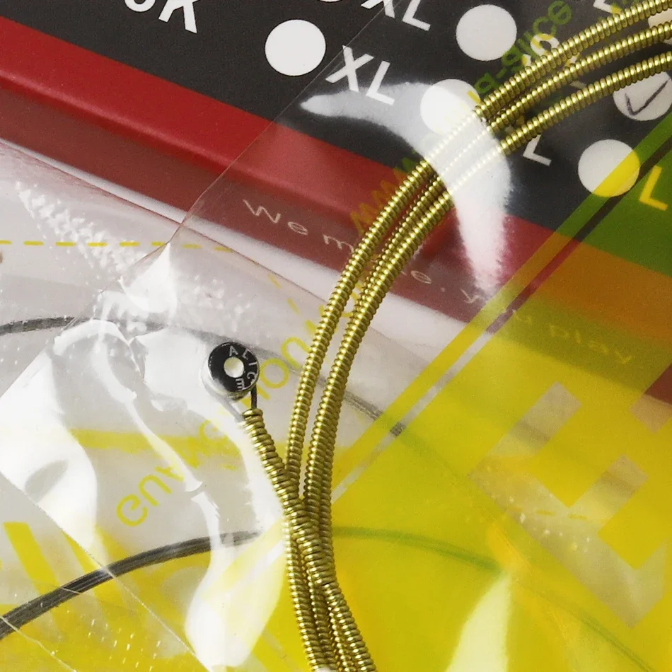 أليس A408 مجموعة كاملة الغيتار الصوتية أوتار الغيتار ضوء إطارات دراجة تسلق الجبال خفيفة الوزن الغيتار ملحق المغلفة سبائك النحاس الجرح 6 سلاسل