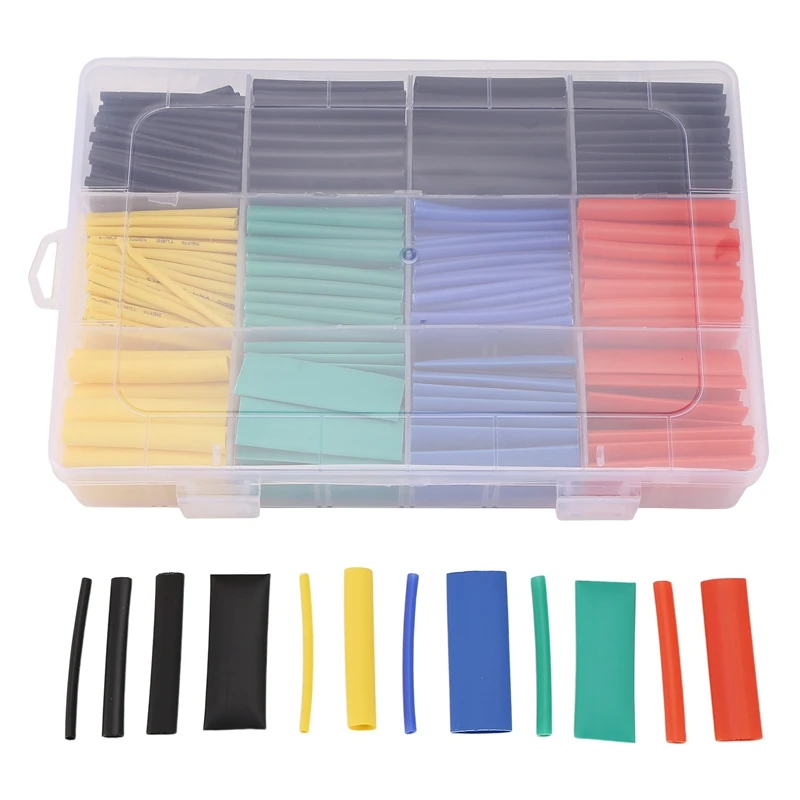 530Pcs Heat Shrink Tube Kit Assorted Polyolefin Insulation Sleeving Tubing Set For RC Drone