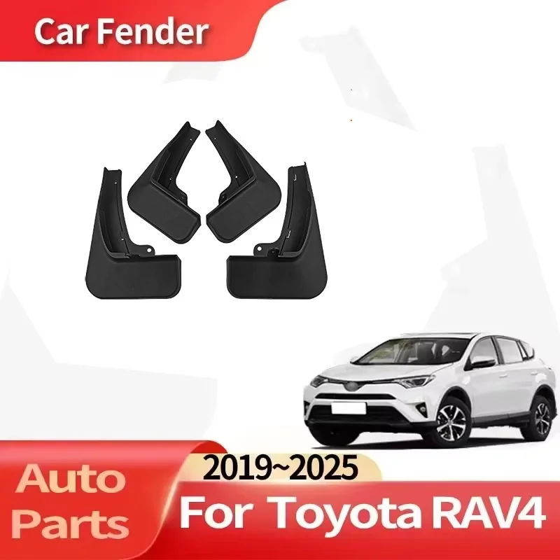 

Auto Accessories For Toyota RAV4 2019~2025 Medium SUV Car Fender Anti-sand Splash Mud Guard Skin Punch-free Installation Tools