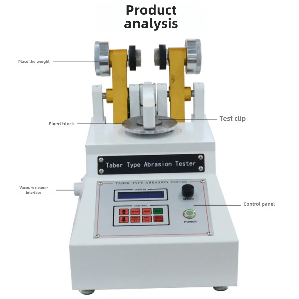 Suitable for taber abrasion tester, rubber leather fabric abrasion tester