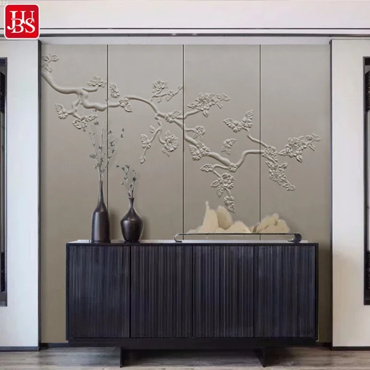 Ancient Chinese Style Design 3D Wallpaper Bedroom Wood Interior Decoration 