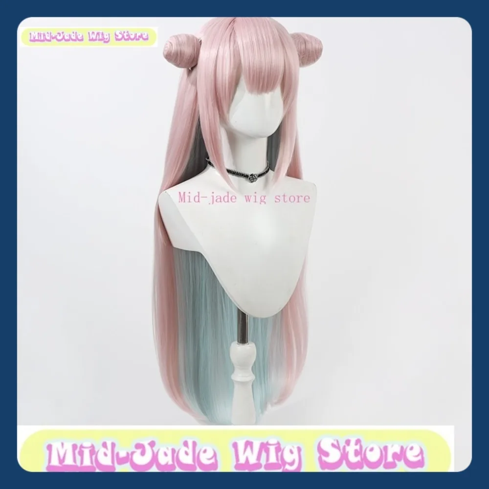 منتصف اليشم شعر مستعار مخزن الفتاة السحرية والجنعة السابقة Shiromiya شعر مستعار تأثيري أنيمي لعبة لعب الأدوار هالوين شعر مستعار اصطناعي #3