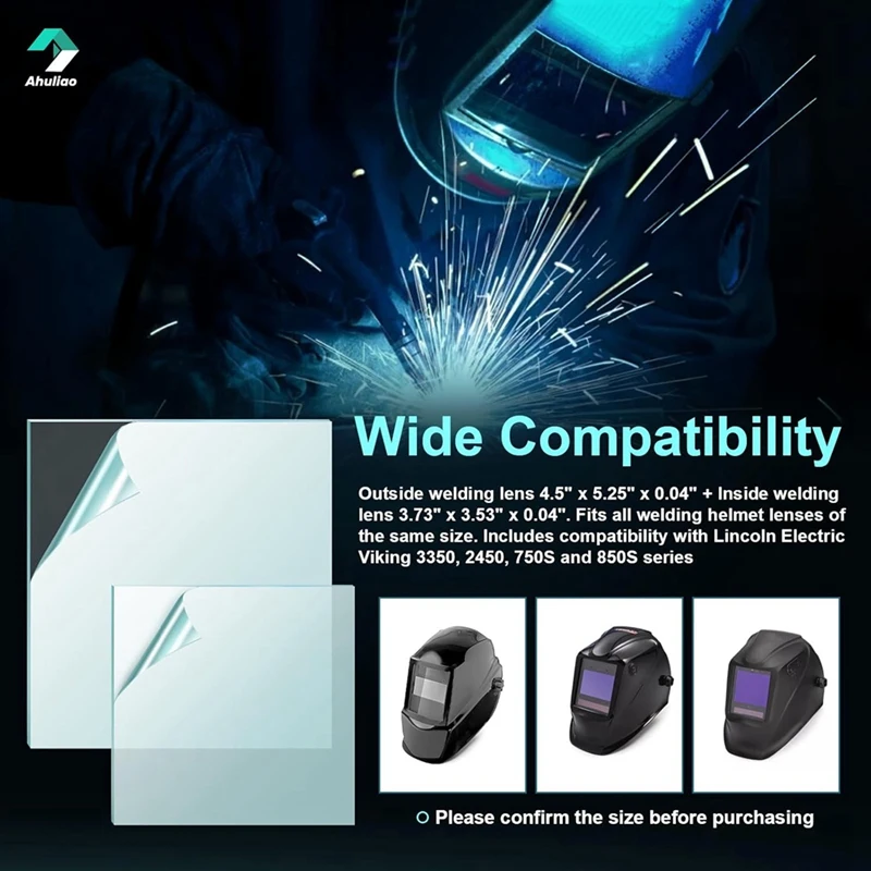 ABKJ-20Pcs 3350 Welding Helmet Lens For Electric Viking Welding Hood Cover Clear Lenses- For 2450 750S 850S KP2898-1 Outside