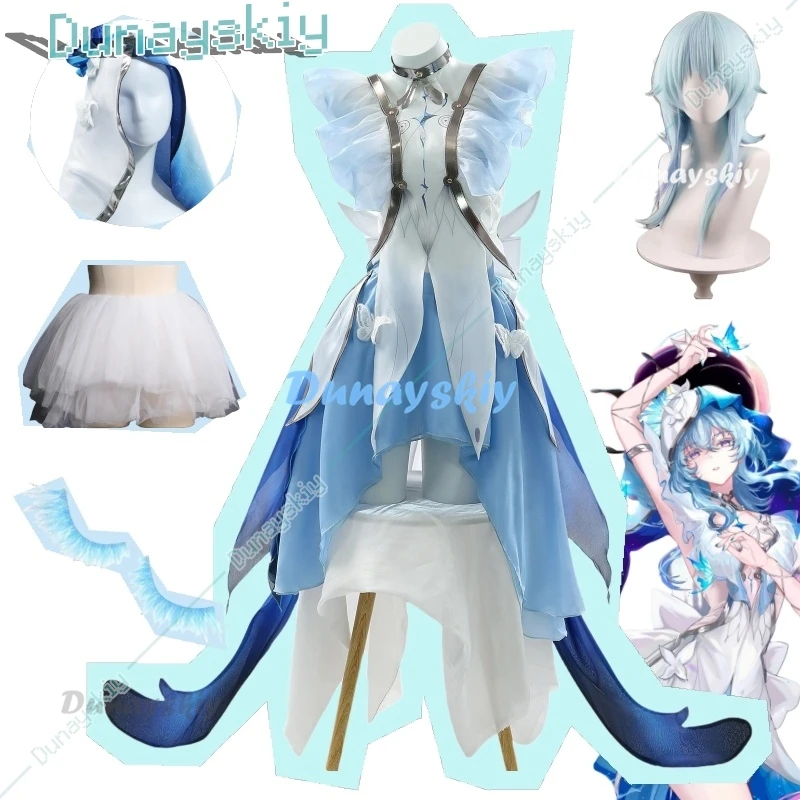 The Shorekeeper Cosplay Wuthering Waves Costume Lovely Dress Uniform Women Game Suit Halloween Party Outfit Role Play