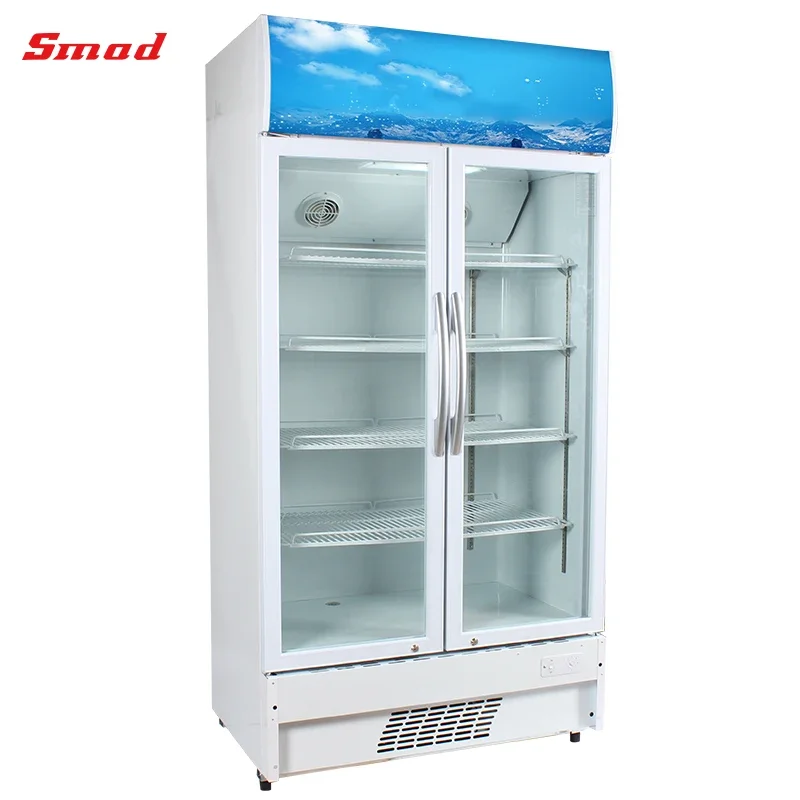 # for Restaurant Supermarket Display Fridge/refrigerator 2 Door Glass Door Refrigerator