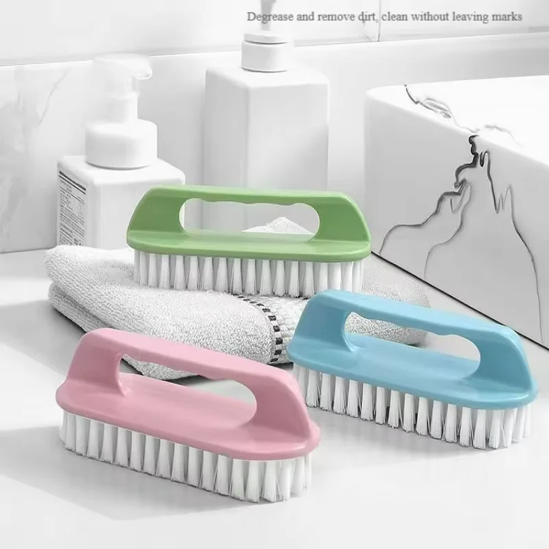 Household Plastic Laundry Brush Cleaning Brush Hard Bristle Multifunctional Washbasin Brush Shoe Brush Clothes Cleaning Board
