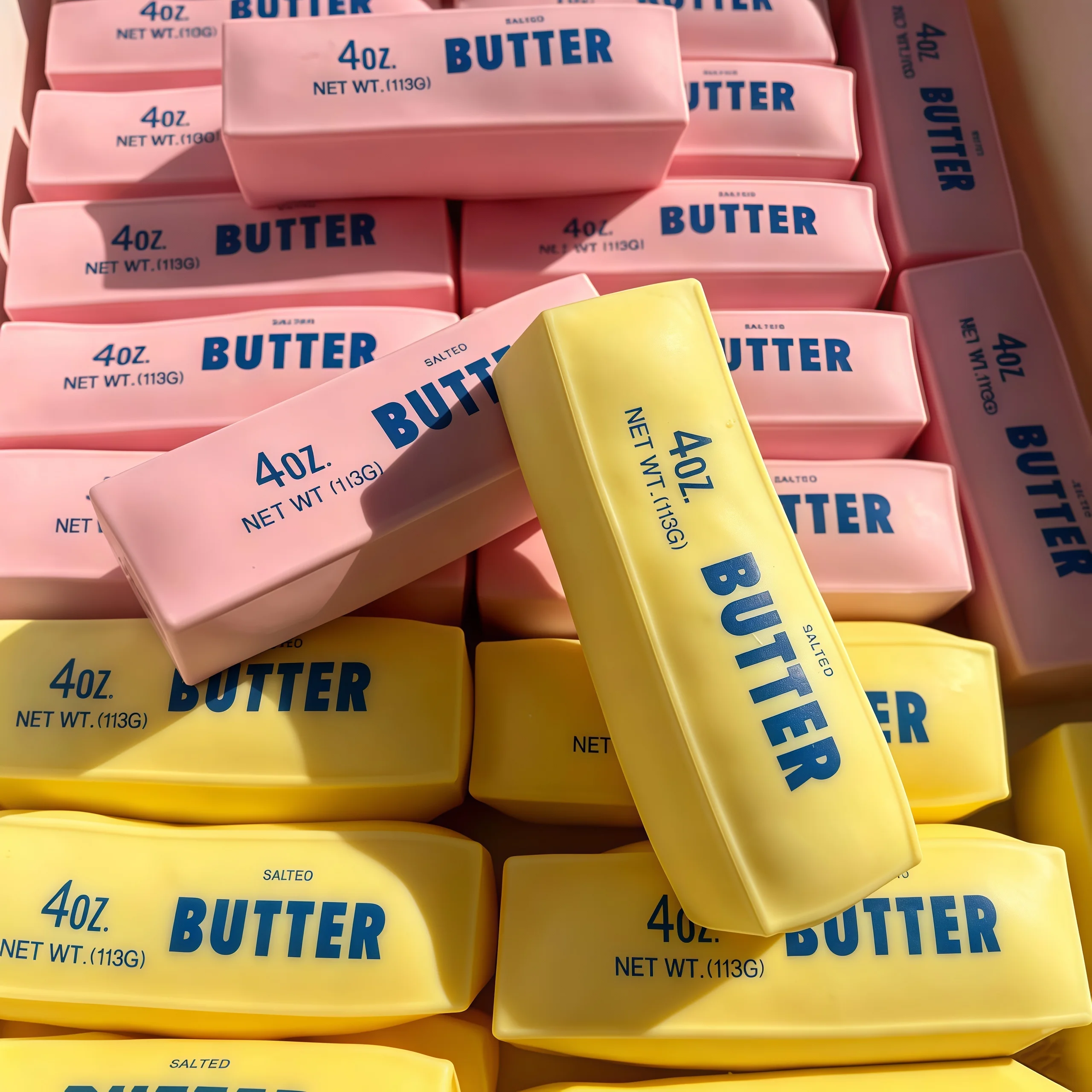 Creative Butter Stick Squishy Fidget Toy Building Block Filling No Rebound Squeeze Toy Adult Sensory Stress Relief Fidget Toy