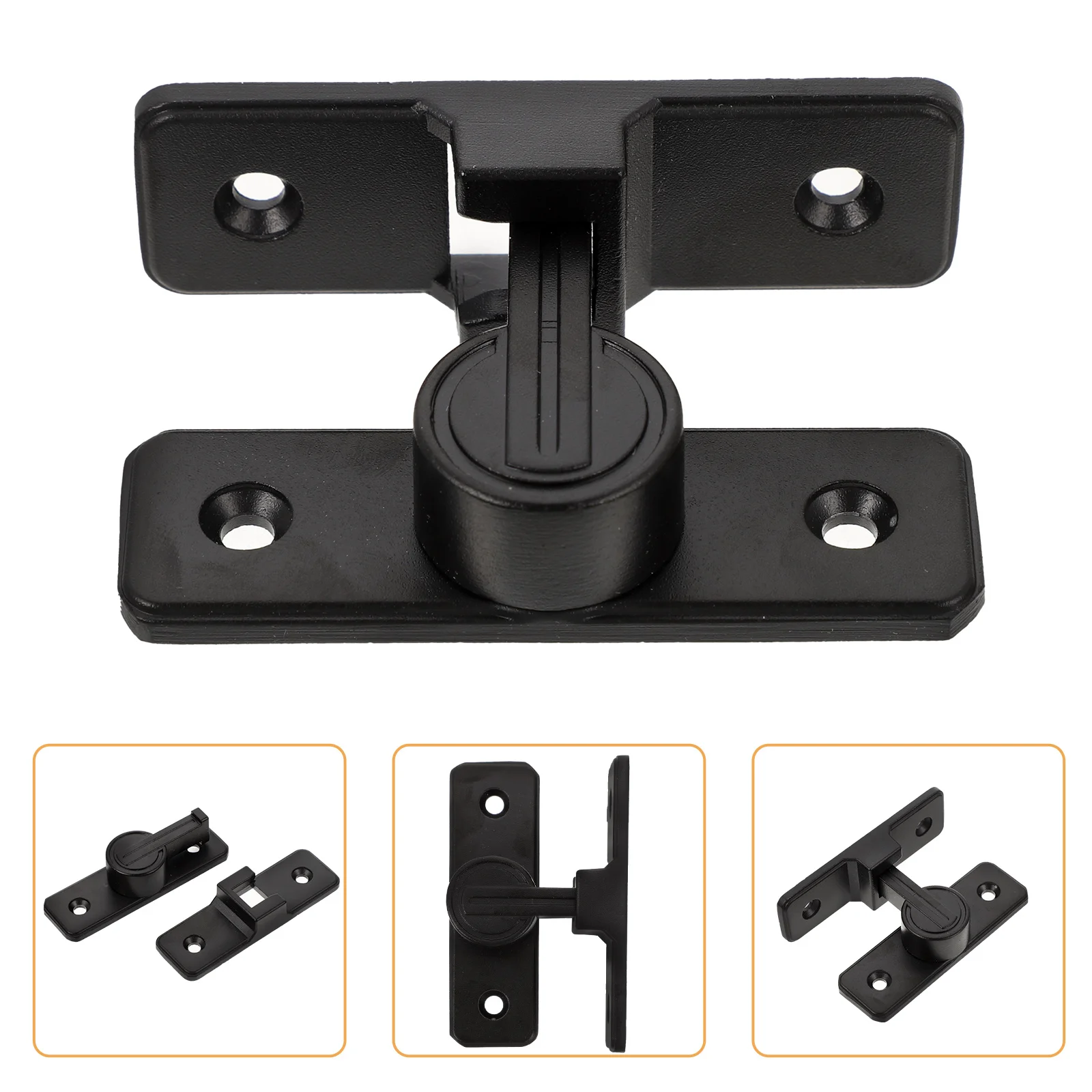 

Barn Door Latch 90 Degree Rotatable Screen Door Lock Gate Lock Hasp for Sliding Barn Doors Cabinets