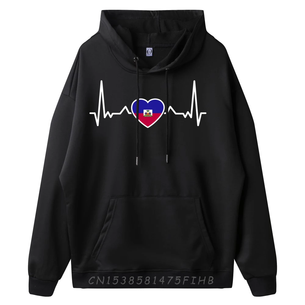 Haiti Heartbeat Haitian Flag Haitians Streetwear Men Summer Luxury Brand Design Men's Winter Clothes