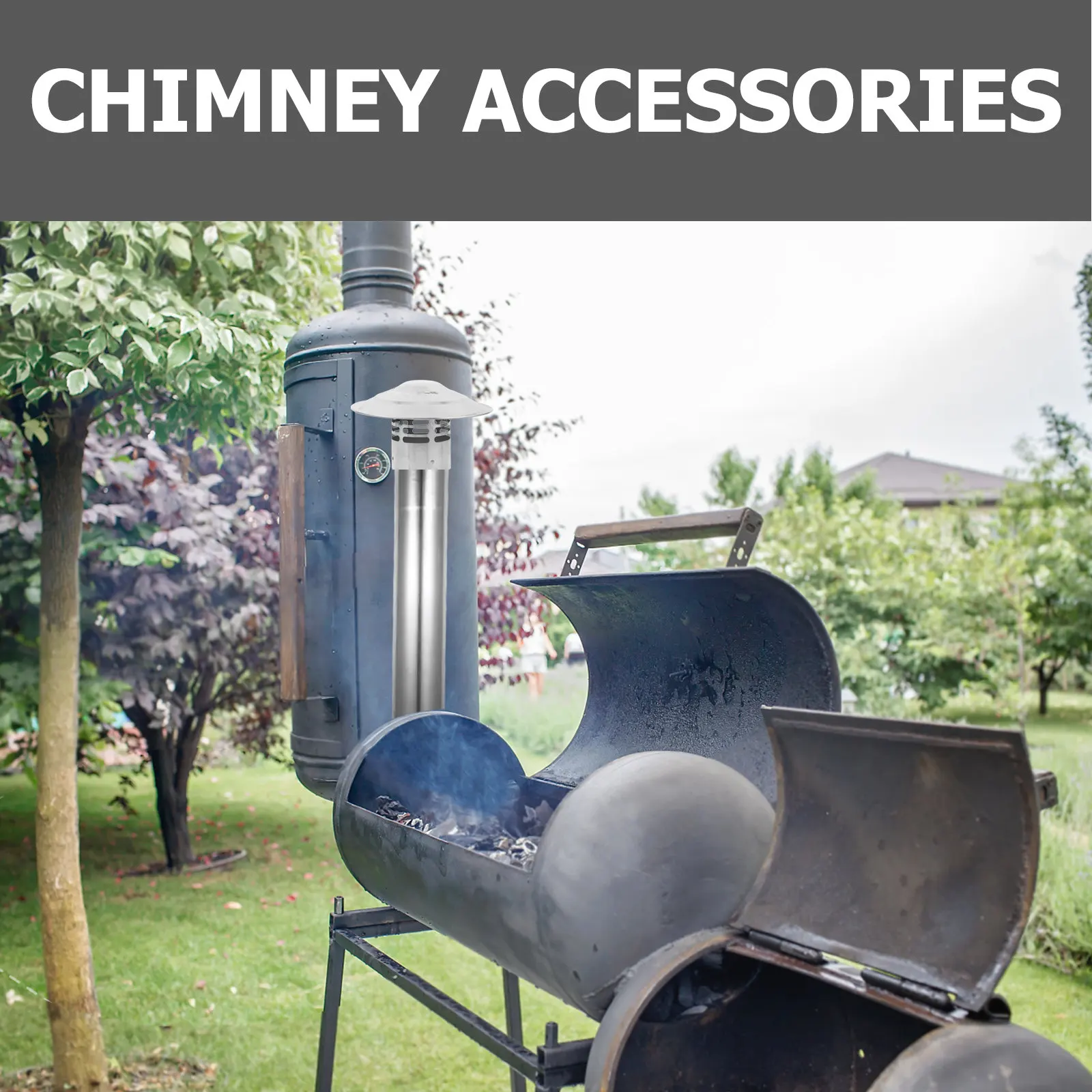 Stainless Steel Round Chimney Cap 3 Inch Cone Cover for Wood Stove Roof Vent Pipe Outdoor Flue Ventilation Cap