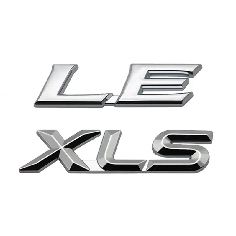 ملصق شعار حروف جسم السيارة لسيارة Toyota XLE XLS LE Alphard CAMRY Corolla Crown FORTUNER REIZ Yaris ملحقات الشارة الخلفية