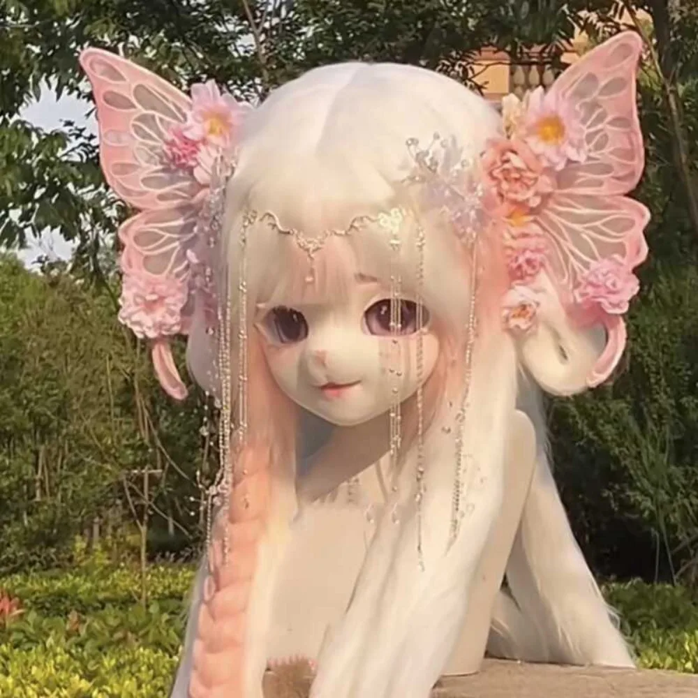Ethereal Butterfly & Luna Moth haarclip |   Haarspeldjes met bloemenkwastjes en dierenthema |   Kawaii cosplay voor afstudeerfoto cosplay