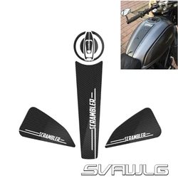 Motorcycle 3D Carbon Fiber Tank Protectors Stickers fit for DUCATI SCRAMBLER
