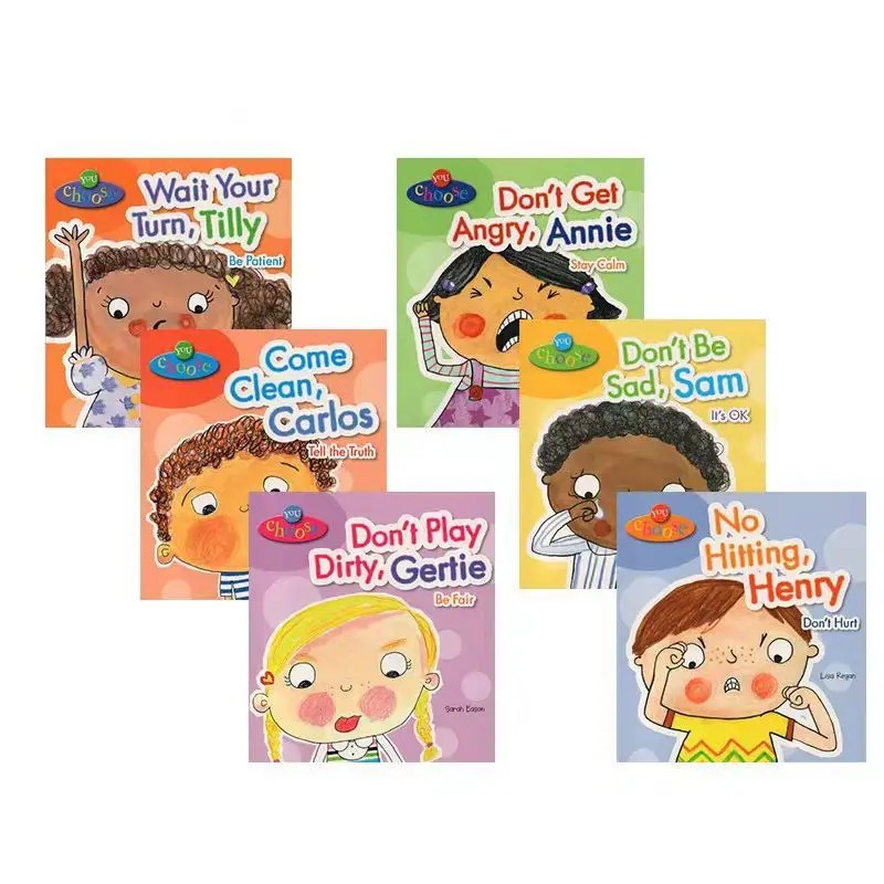 

You Choose One, Children's EQ Cultivation Enlightenment English Picture Books 6 Volume Early Education Puzzle Books Free Audio