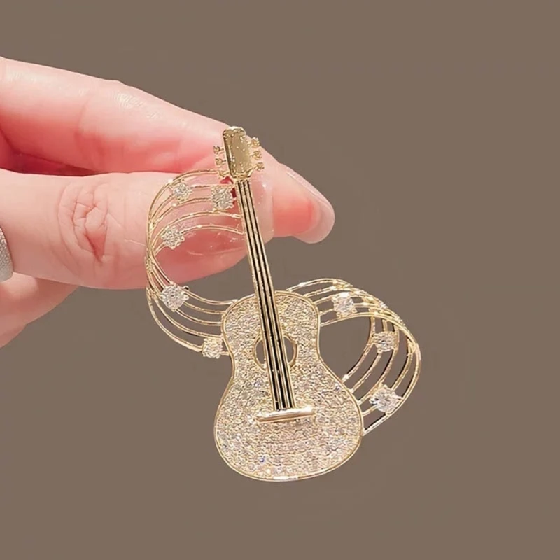  Modern Musical Theme Brooch Alloy Construction Pin Gift For Artists Enthusiasts
