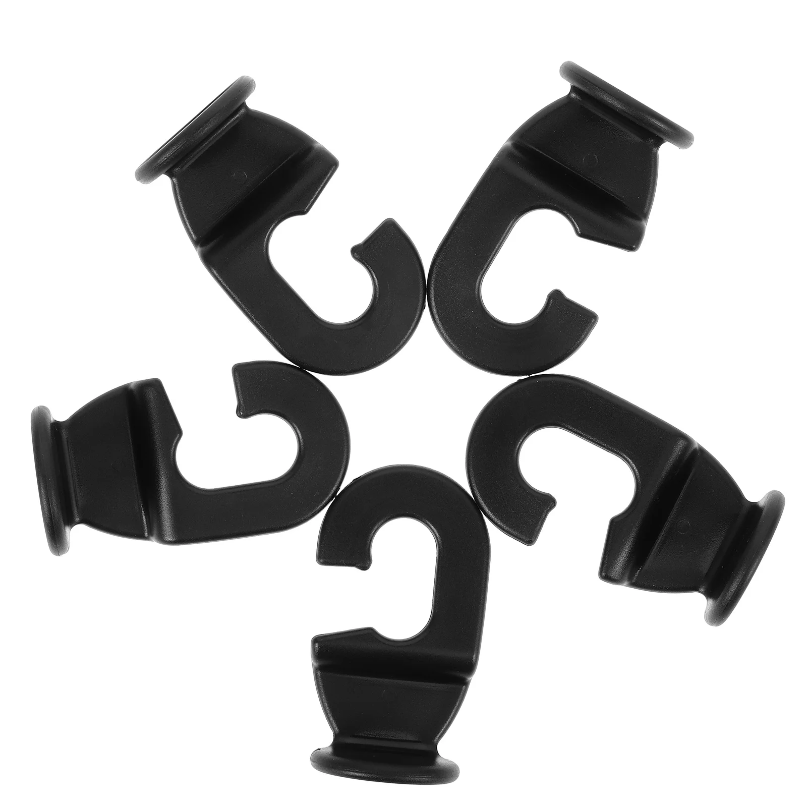 

5Pcs Car Seat Headrest Hook Black ABS Plastic Backseat Organizer Purse Grocery Bag Holder Car Organizers and Storage