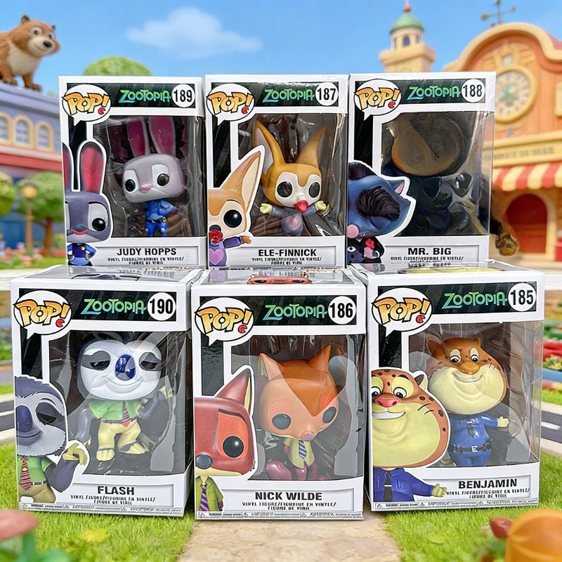 

Funko Pop! Nick Wilde Zootopia Judy Hopps Flash Action Figures Limited Edition Statue Doll Model Toys Vinyl Figure Children Gift