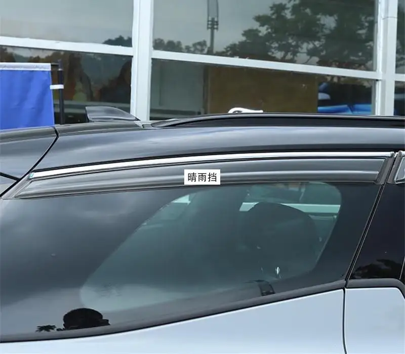 Car Styling Finestra Visiera Per Ford Edge L 2023 + Adesivo Esterno Deflettore Pioggia Sopracciglio Guard Protector Decorazione Accessori