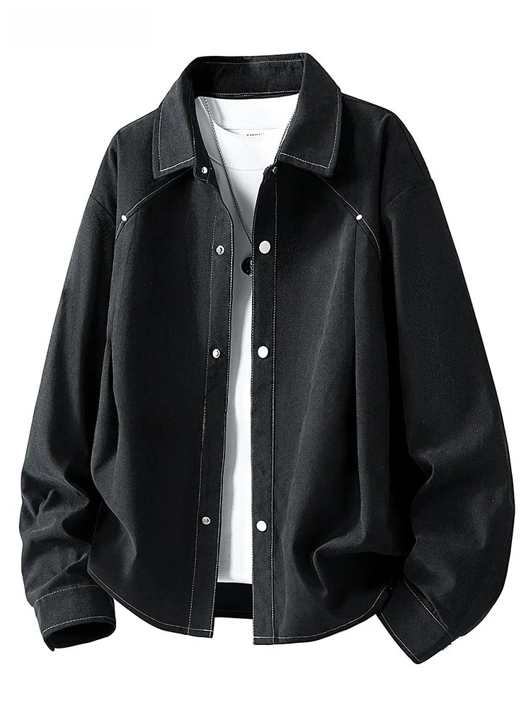 

Мужской модный повседневный кардиган с длинным рукавом, весенняя новинка, свободный крой, большие размеры, из полиэстера, не требует глажки