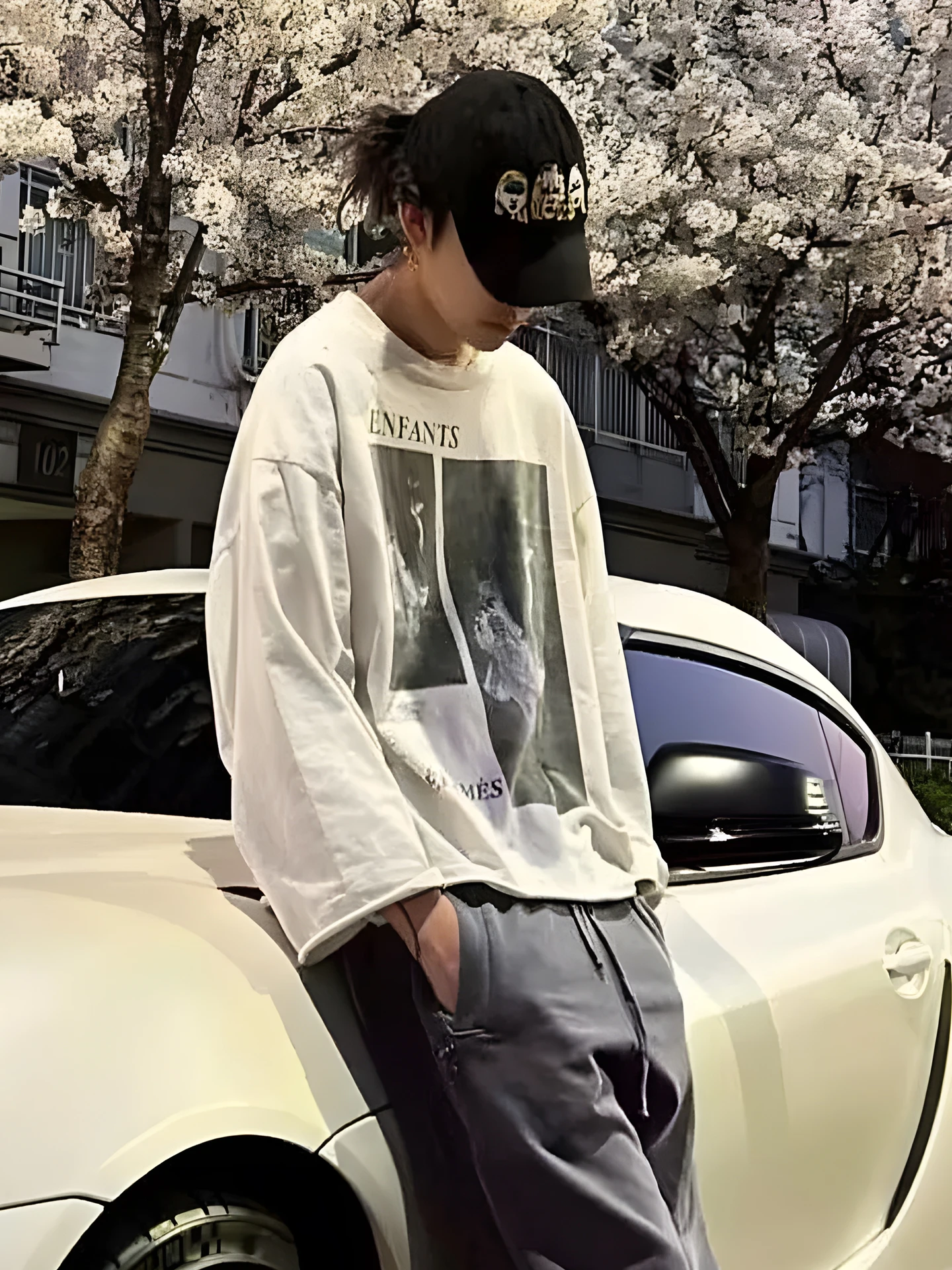 تي شيرت يونيسكس بأكمام طويلة وياقة مستديرة بتصميم مانغا غيشا من سلسلة ERD Depred Rich Second Generation Li Steng Jun Loren... #4