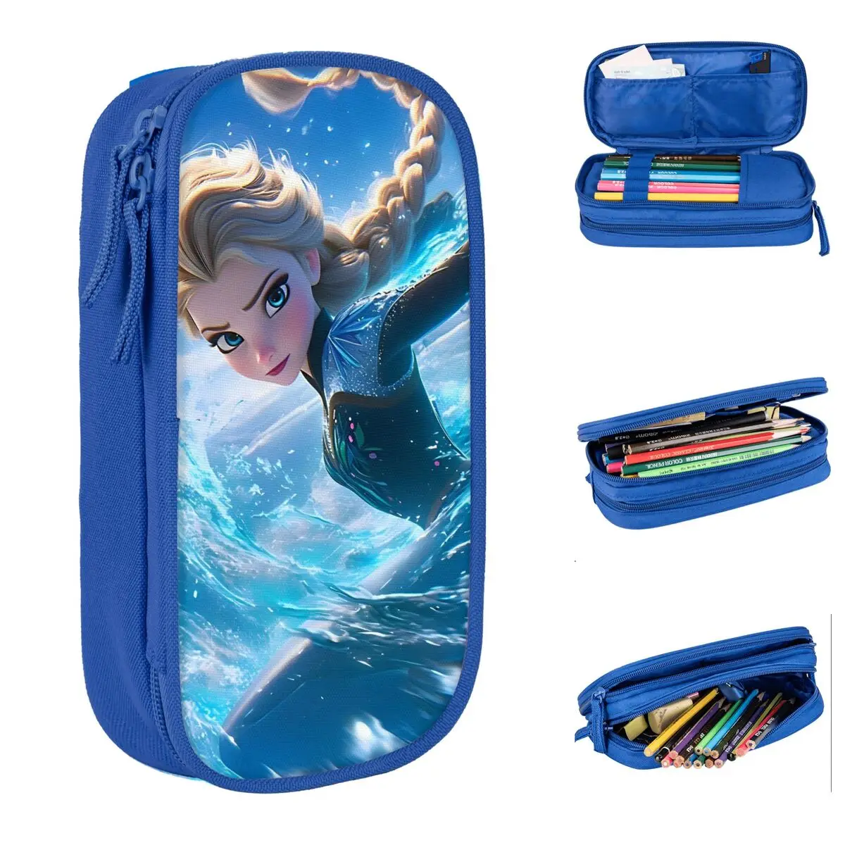

Aventura Fantasy Pencil Cases Lovely Frozen Elsa Pen Holder Bag Girls Boys Big Capacity School Supplies Gifts Pencil Box