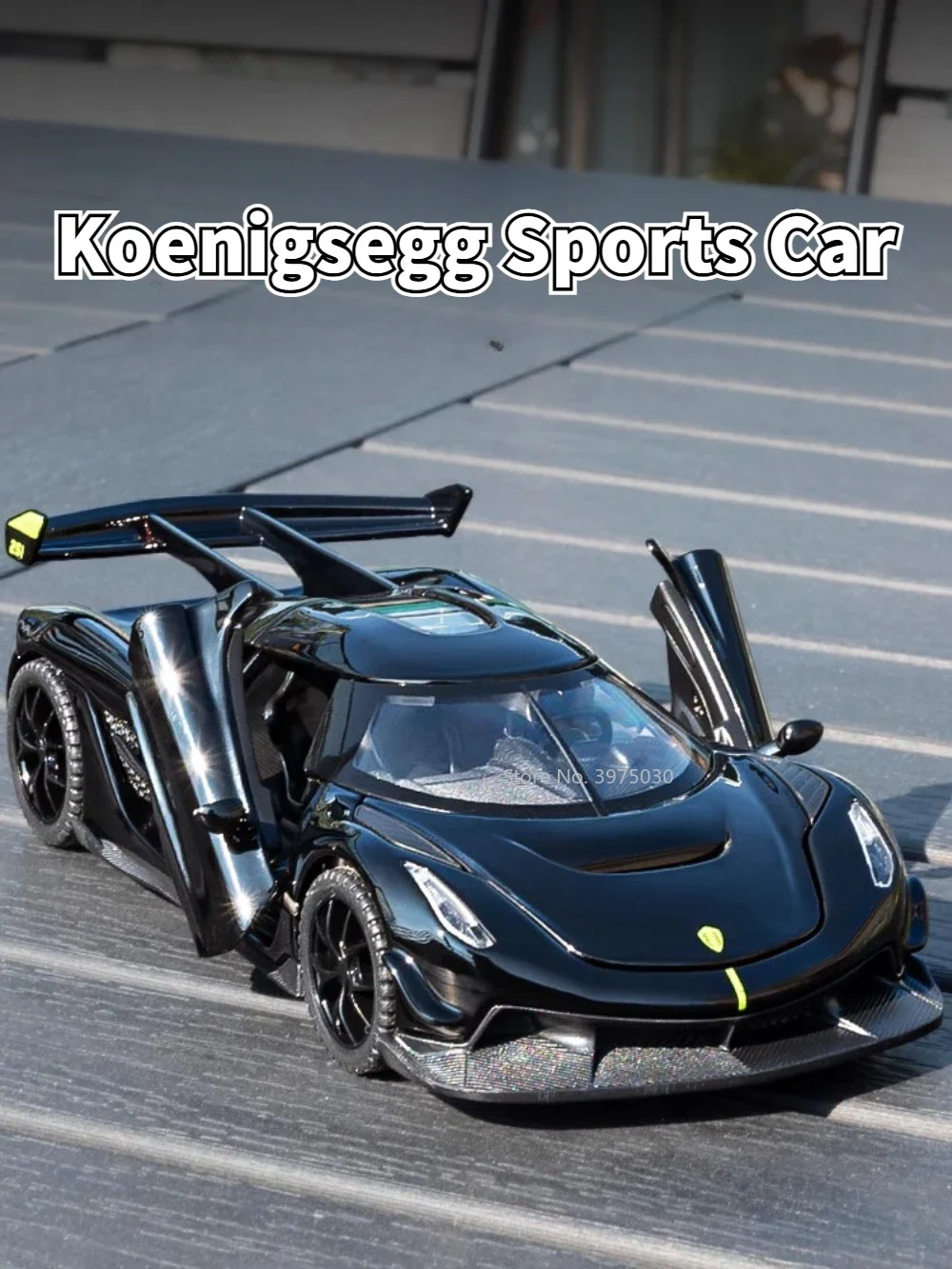 1/32 Scale Koenigsegg Jesko Car Model Toys Alloy Diecast Models with Light Pull Back Function Collection Boys Toys for Children