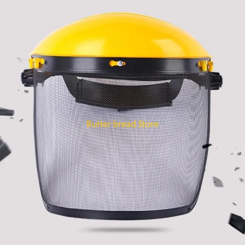 W89C Face Shield voor slijpen en landschapsarchitectuur Clear Visors Face Guard Impact Resistant Protective Safety Helmet Hat