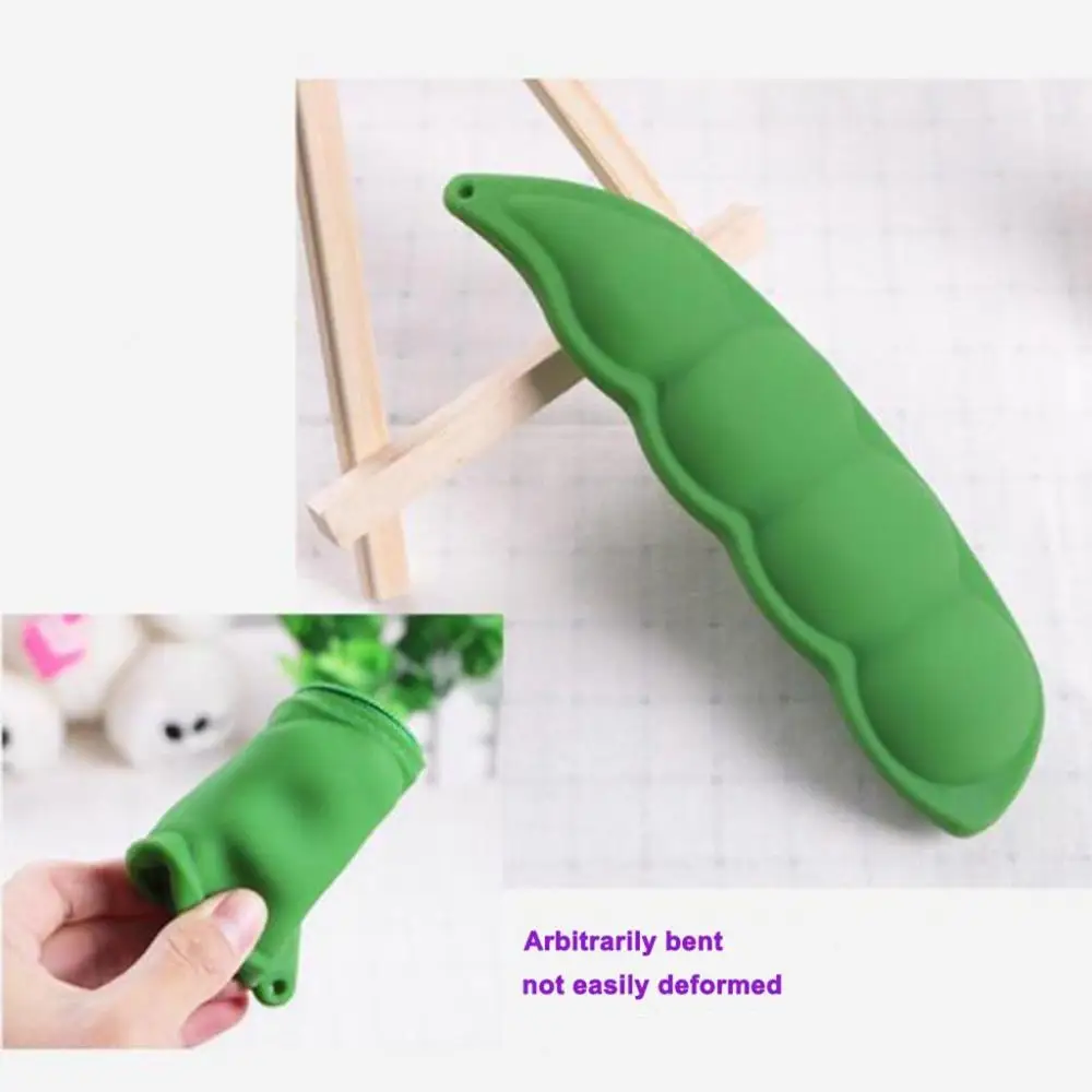 Trousse à crayons en silicone, sac à crayons mignon, légumes, pag