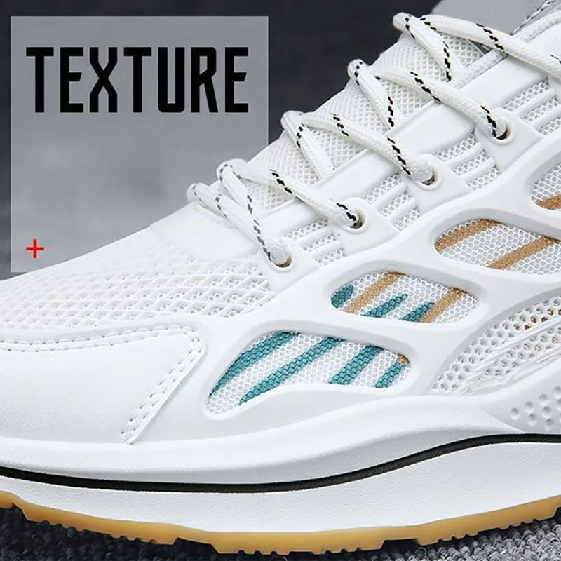 Zapatos deportivos de verano para hombre, Zapatillas de malla transpirables para exteriores, zapatos deportivos ligeros con absorción de impactos