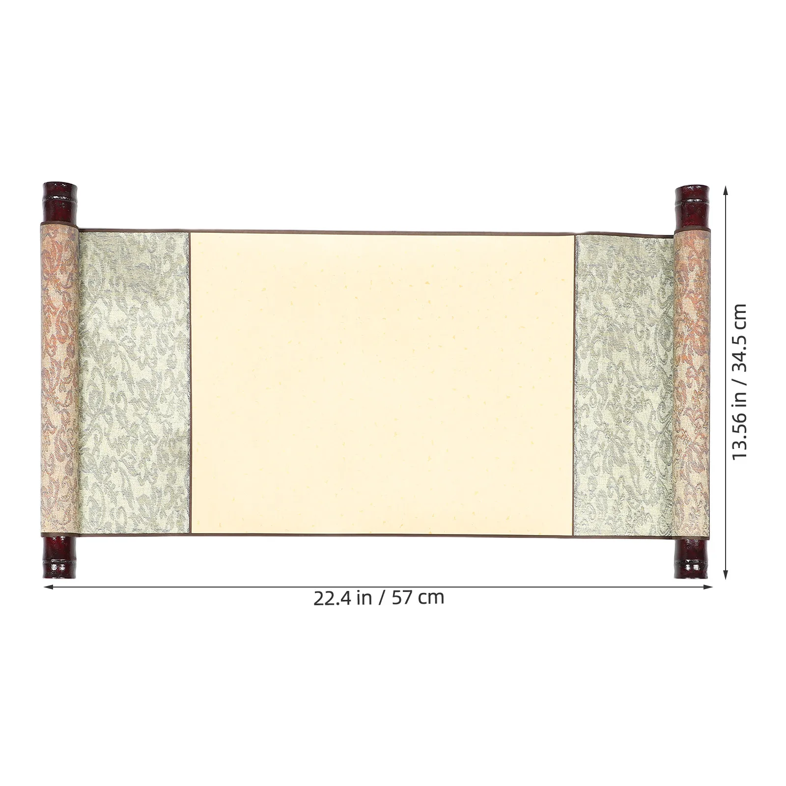 Blank Calligraphy Art Scroll Double Chinese Paper Scroll Suitable for Traditional Painting Calligraphy Unfinished