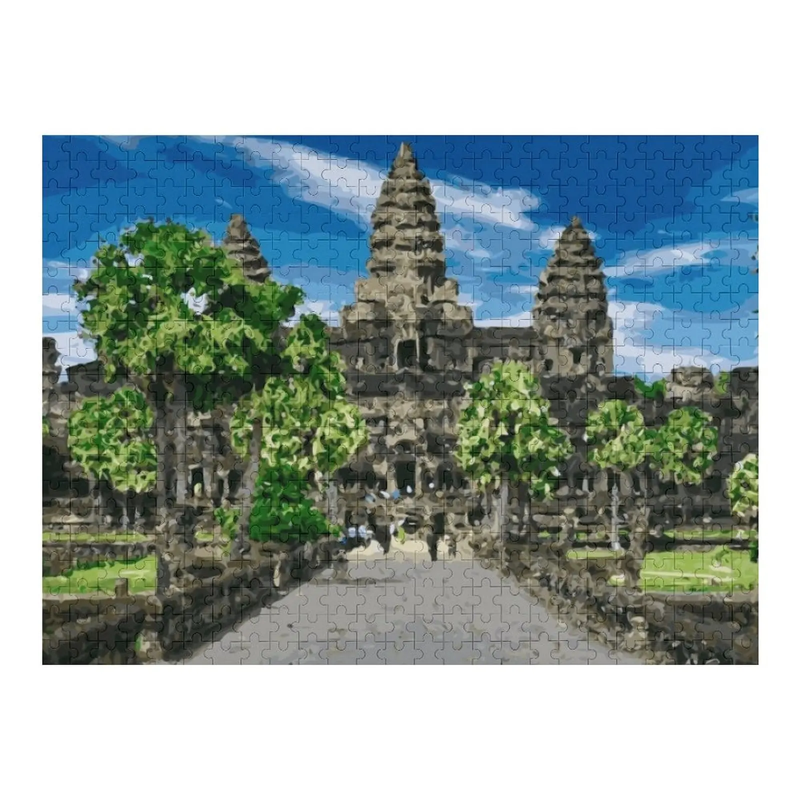 

CAMBODIA Siem Reap Ankor Wat Front Jigsaw Puzzle Customizable Gift Customized Kids Gift Jigsaw For Kids Puzzle
