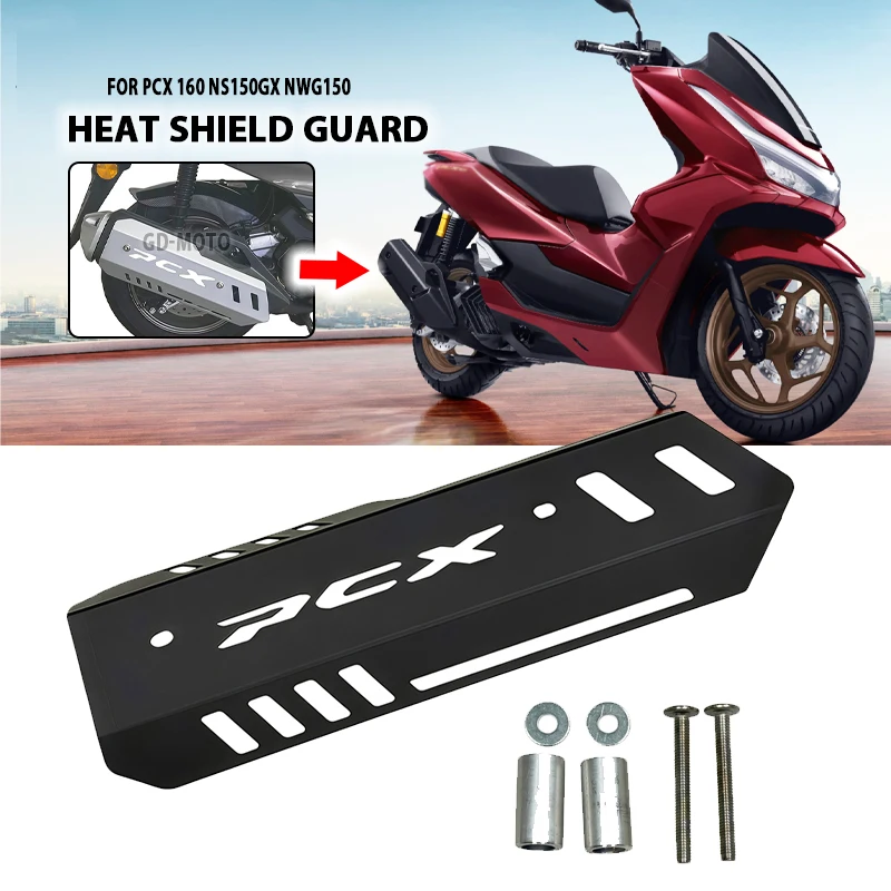 NEW For Honda PCX160 PCX 160 pcx 160 125 2021-2025 2023 2024 Motorcycle Accessories Exhaust Pipe Cover Cowl Protector Tail Cover