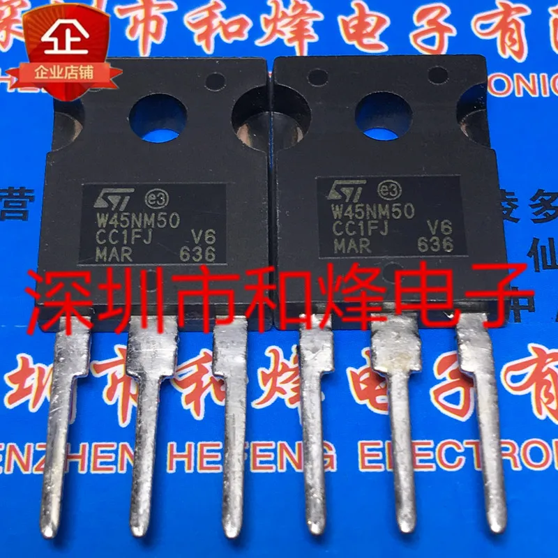 5PCS-10PCS STW45NM50 W45NM50  TO-247 500V 45A  Really Stock Best Quality Guarantee Transistor Fast Shipping