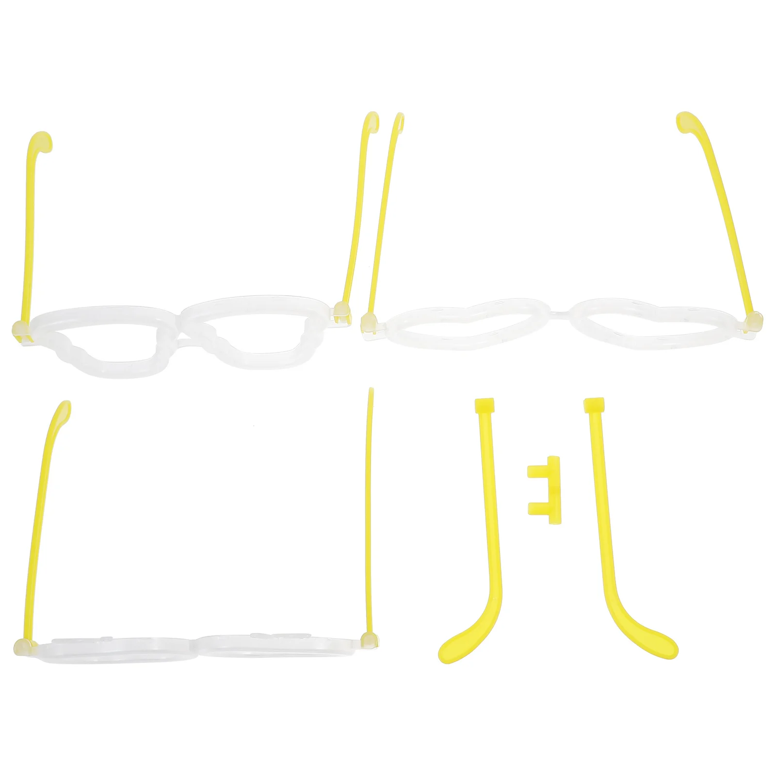 

20Sets Glow Stick Glasses Connector Replacement Parts DIY Glowing Glasses Kit Party Accessories Eyeglasses Frame Repair
