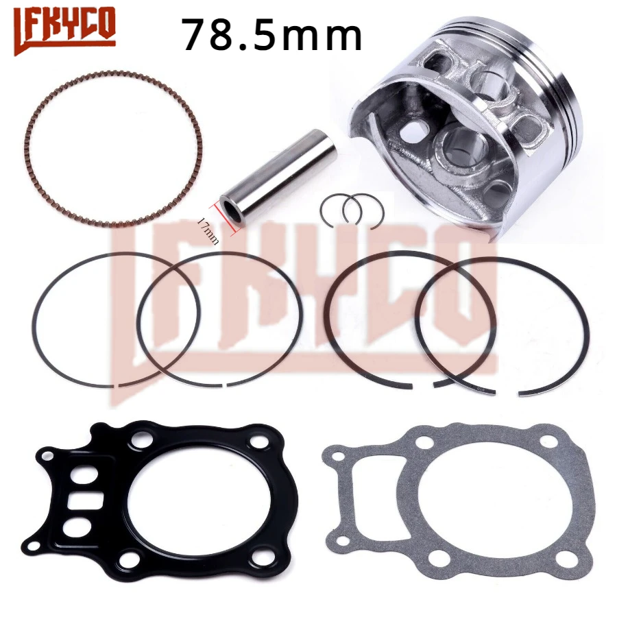 Engine Parts 78.5mm Bore for Honda Rancher TRX350FE TRX350TE 2000-2006 Cylinder Piston Pin Rings Kit Set Motorcycle Accesories