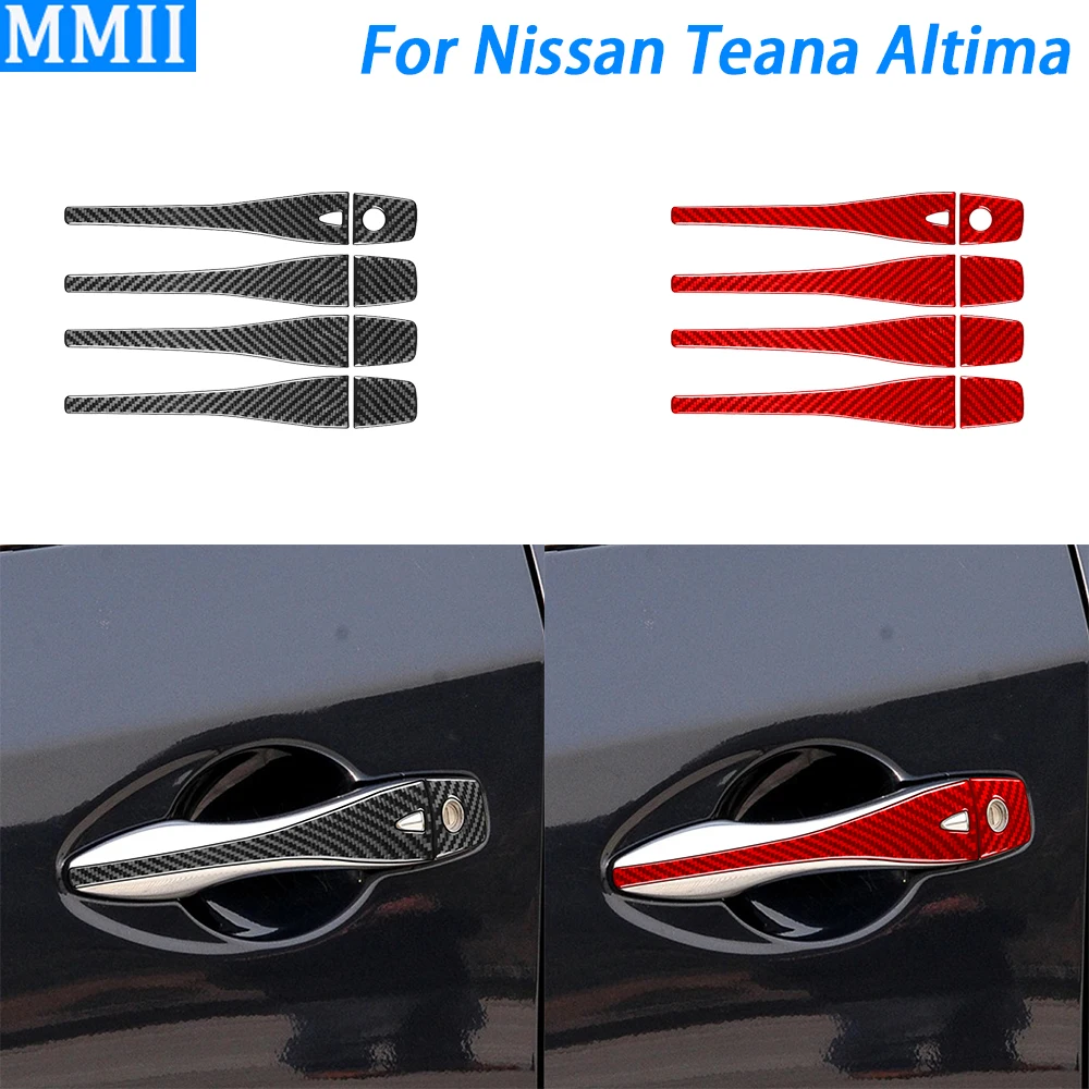 

For Nissan Teana Altima 2013-2018 Carbon Fiber Exterior Door Handle Panel Cover Decorative Car Decoration Accessories Sticker