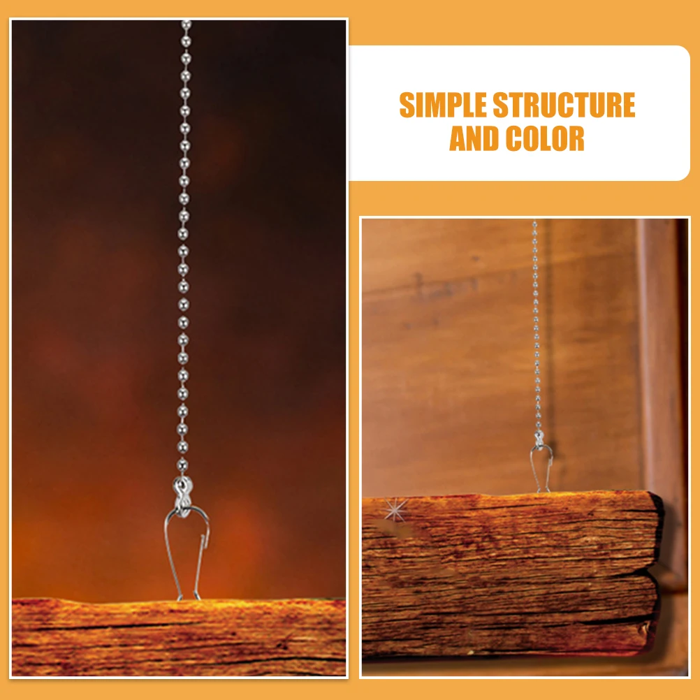 

24pcs Stainless Steel Hanging Chains Plant Hangers Billboards Chain Hook Durable Metal Link Chain For Holiday Decorations Bird