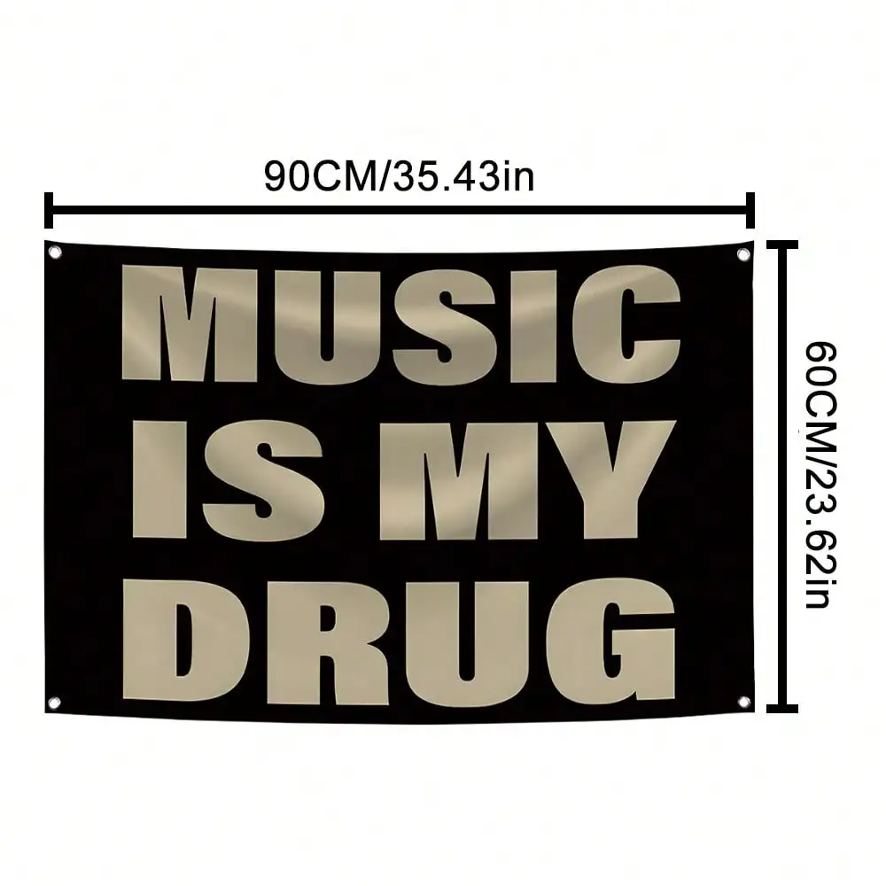 الموسيقى هي موسيقي مجردة الكرتون الفن تصميم نسيج اللون الجدار شنقا العلم لغرفة النوم غرفة المعيشة النوم حفلة الهالوين