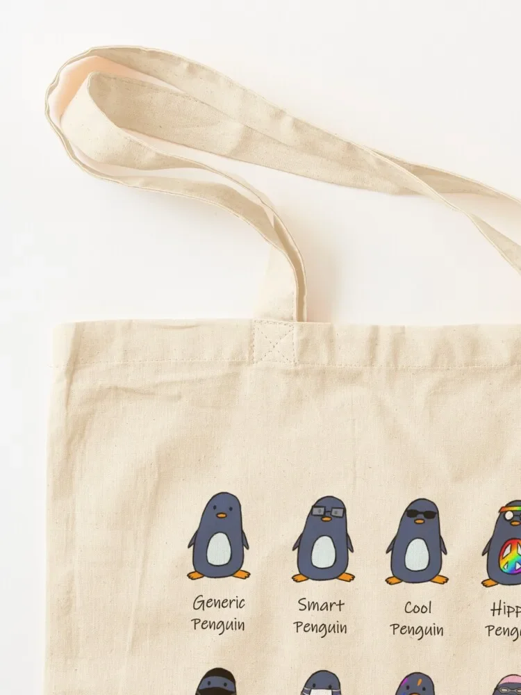 Типы пингвинов Design Tote Bag женские сумки для покупок