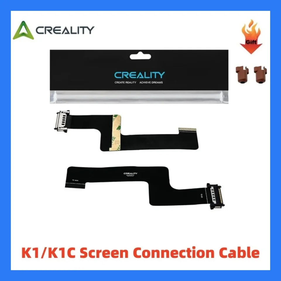 

Creality K1/K1C Replacement Parts 3D Printer Accessories 40 Pins Touch Screen FPC Screen Connection Cable Silicone Cover Gift